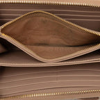Prada Saffiano Zip Around Wallet Ribbon Beige Leather — view 4