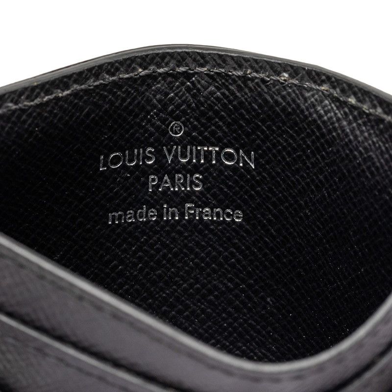 Louis Vuitton Monogram Macassar Neo Card Holder Case Brown Black Leather — view 5