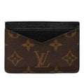 Louis Vuitton Monogram Macassar Neo Card Holder Case Brown Black Leather