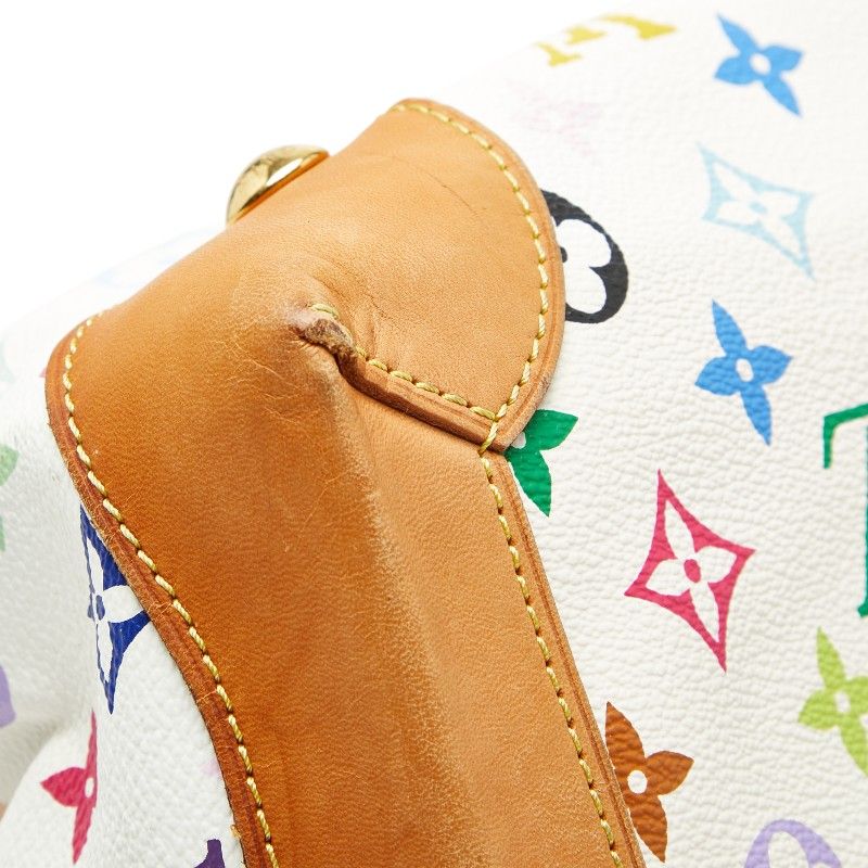 Louis Vuitton Monogram Multicolor Ursula Handbag Blanc White Leather — view 7