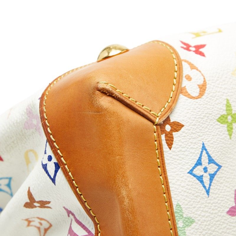 Louis Vuitton Monogram Multicolor Ursula Handbag Blanc White Leather — view 5