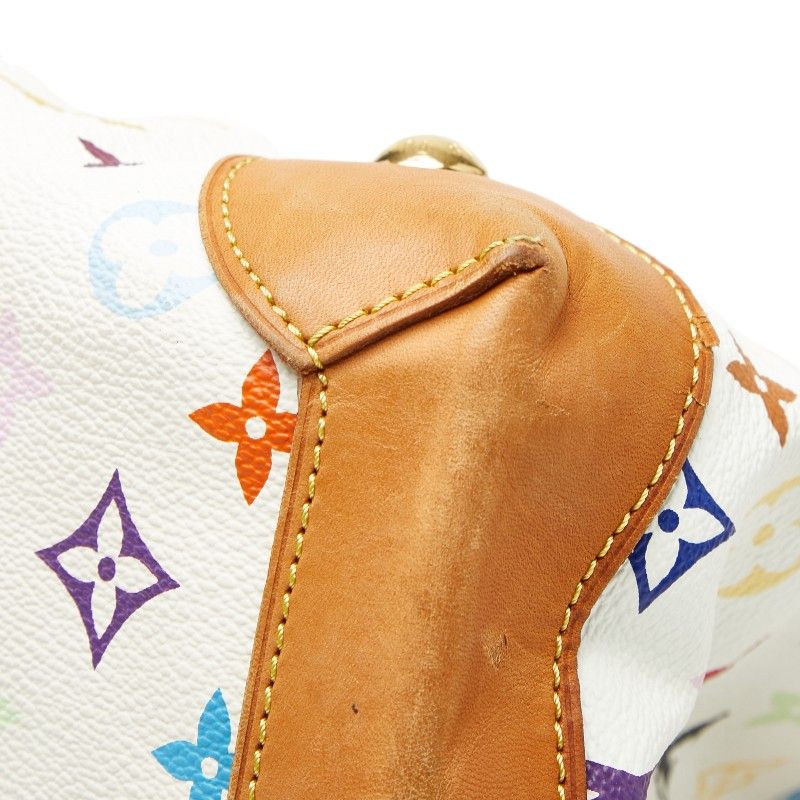 Louis Vuitton Monogram Multicolor Ursula Handbag Blanc White Leather — view 4
