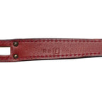 Hermes Kelly Double Tour Strand Bracelet Wine Red Gold Leather — view 6