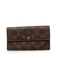 Louis Vuitton Monogram Pochette Porto Monet Cles Wallet Brown