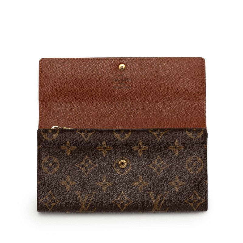 Louis Vuitton Monogram Pochette Porto Monet Cles Wallet Brown — view 6