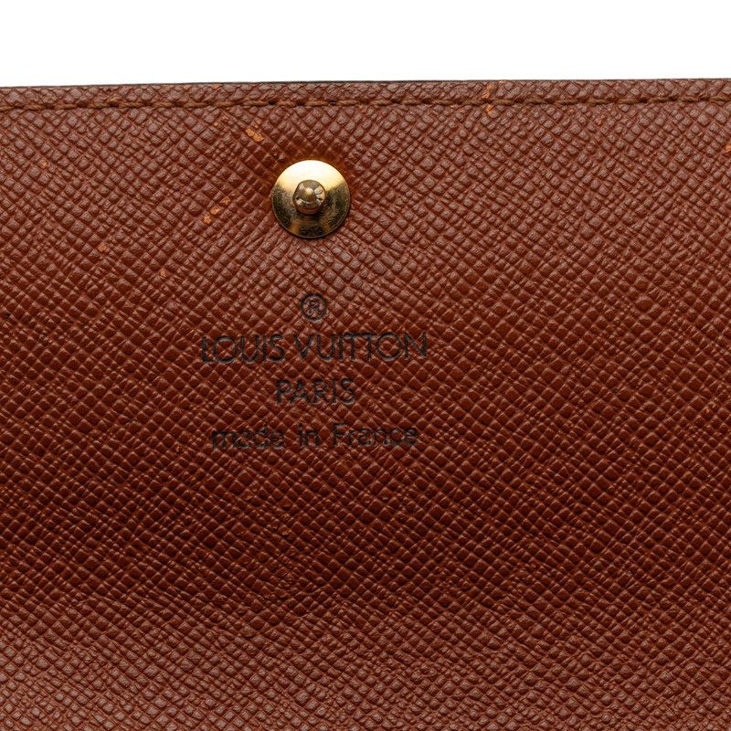 Louis Vuitton Monogram Pochette Porto Monet Cles Wallet Brown — view 8