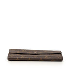 Louis Vuitton Monogram Pochette Porto Monet Cles Wallet Brown — view 3