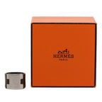 Hermes Lully Ring Brown Silver Leather — view 5