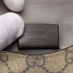 Gucci GG Supreme Interlocking W Hook Bifold W/wallet Charm Beige — view 7