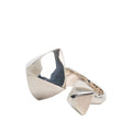 Hermes Collier de Chien Lock Ring 54 13 Silver