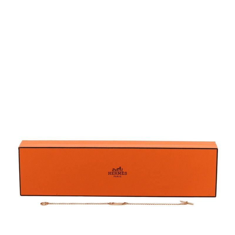 Hermes Chaine D'ancre Mini Punk ST Bracelet 18k Pink Gold — view 6