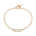 Hermes Chaine D'ancre Mini Punk ST Bracelet 18k Pink Gold