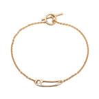Hermes Chaine D'ancre Mini Punk ST Bracelet 18k Pink Gold