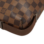 Louis Vuitton Damier Brooklyn MM Messenger Bag Crossbody Brown Leather — view 8