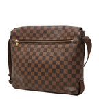 Louis Vuitton Damier Brooklyn MM Messenger Bag Crossbody Brown Leather — view 2