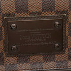 Louis Vuitton Damier Brooklyn MM Messenger Bag Crossbody Brown Leather — view 5