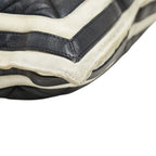 Chanel CC Logo Quilted Chain Shoulder Tote Navy Lambskin — view 5