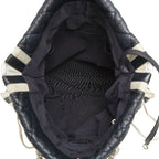 Chanel CC Logo Quilted Chain Shoulder Tote Navy Lambskin — view 7