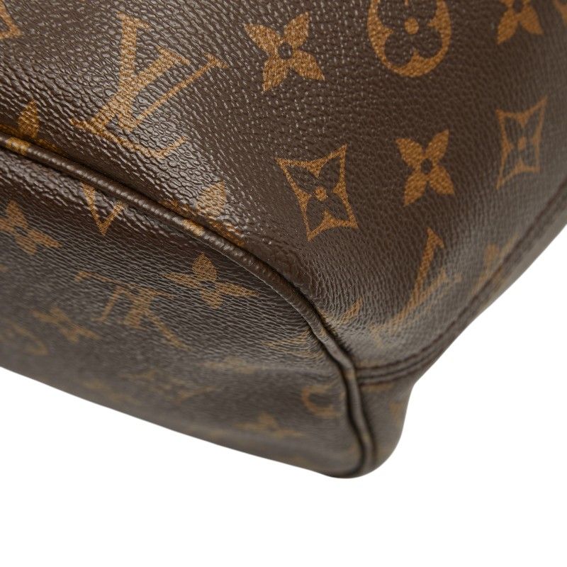 Louis Vuitton Monogram Neverfull MM Tote Brown Leather — view 6