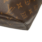 Louis Vuitton Monogram Neverfull MM Tote Brown Leather — view 4