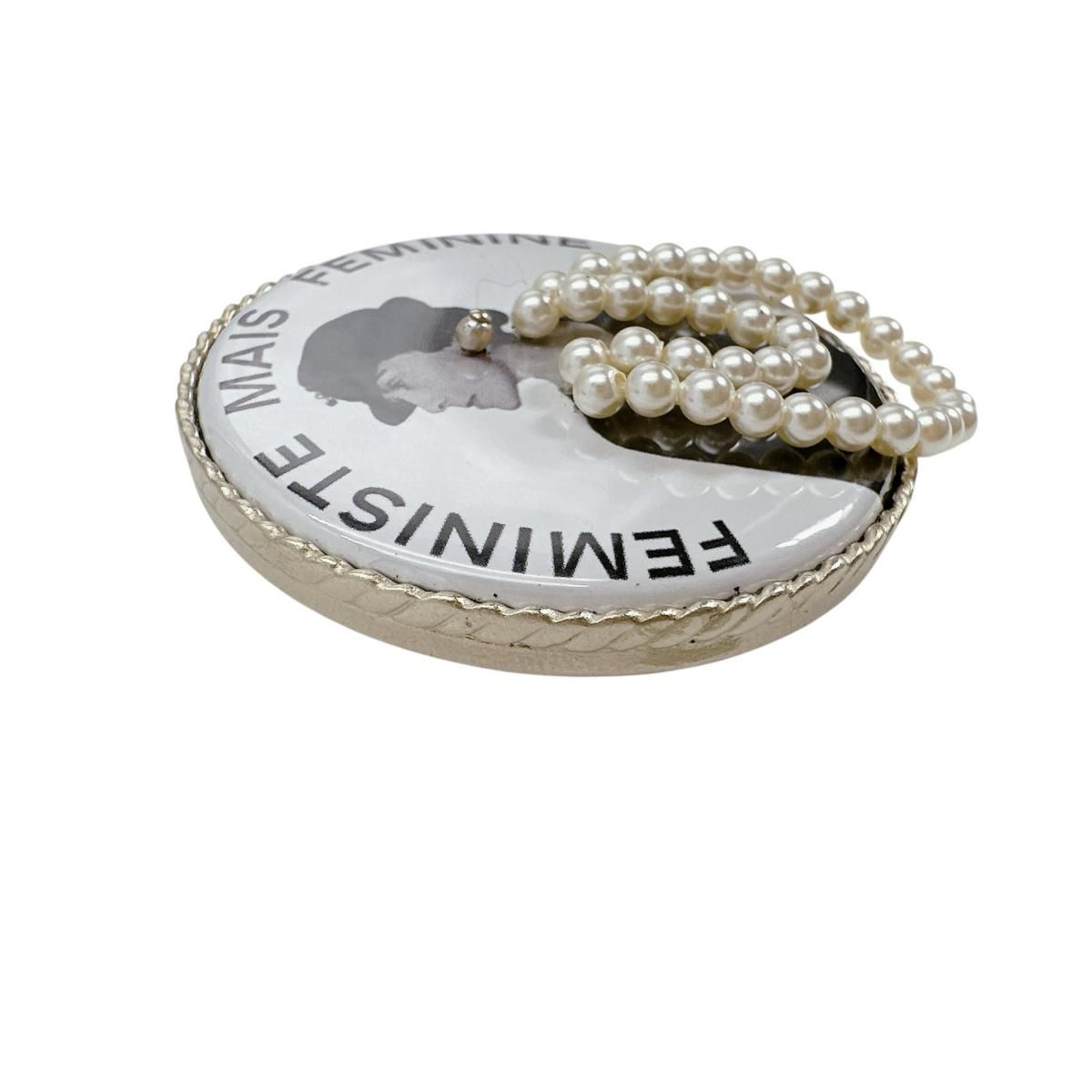 Chanel Bag Brooch White — view 5