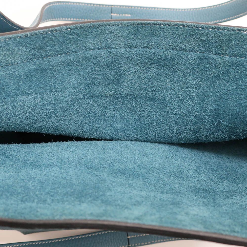 Hermes Heaven Cover Series 31 New Blue Jean Tote Shoulder — view 6