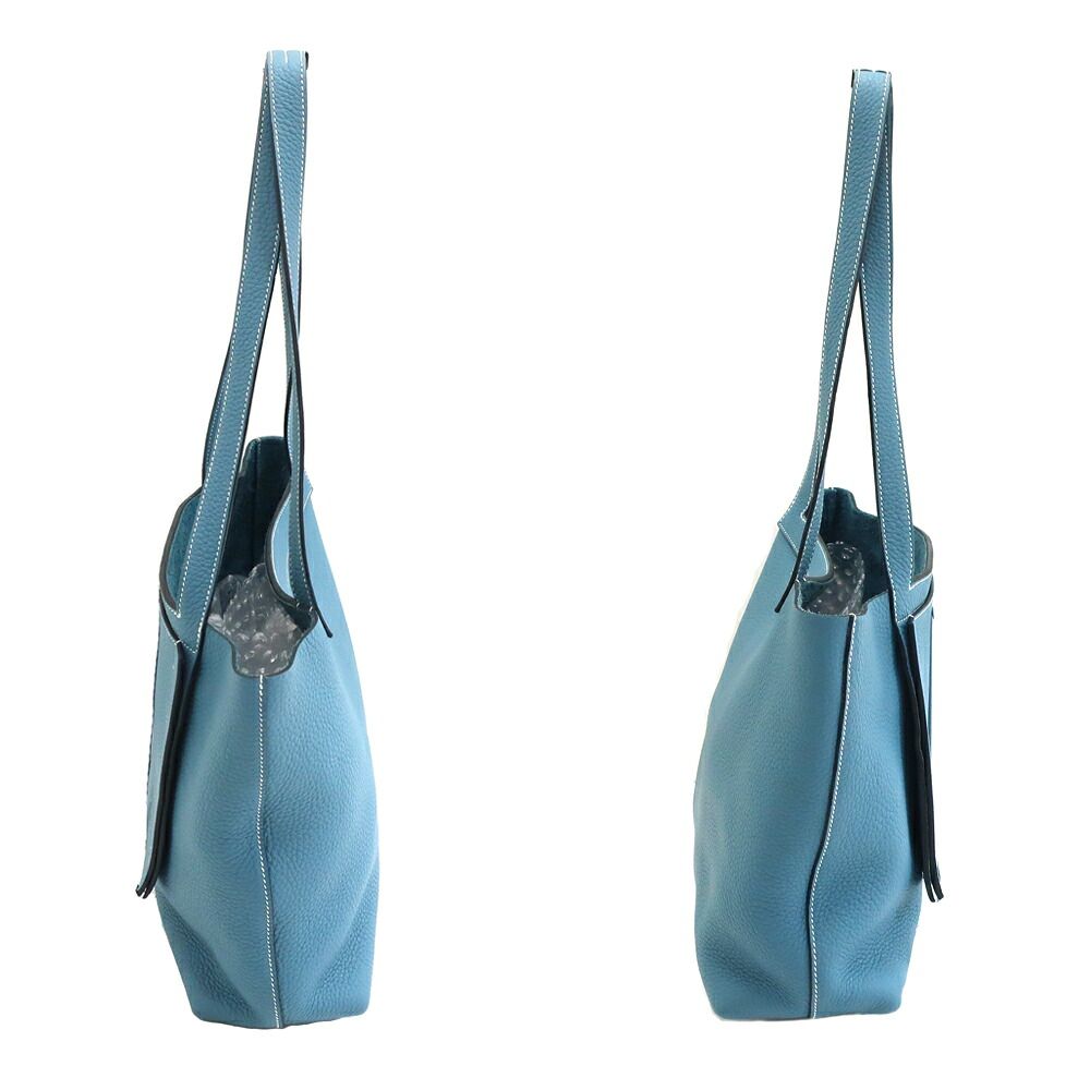 Hermes Heaven Cover Series 31 New Blue Jean Tote Shoulder — view 3
