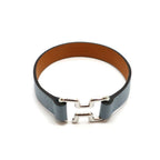 Hermes Heaven Tonight Bracelet Swift Blue Bangle Leather — view 2