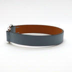 Hermes Heaven Tonight Bracelet Swift Blue Bangle Leather — view 5
