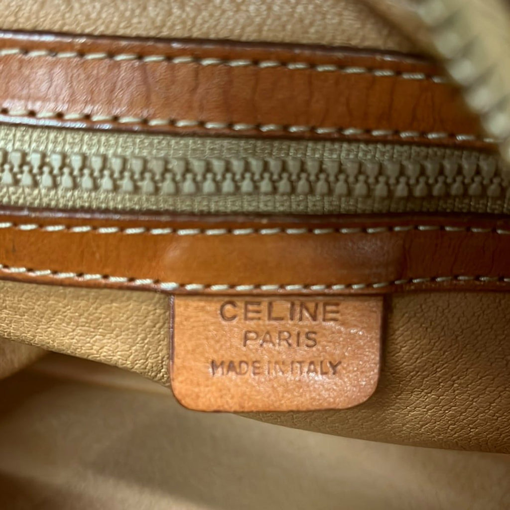 Celine Handbag Macadam Brown Dark Mini Boston Leather — view 8