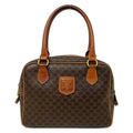 Celine Handbag Macadam Brown Dark Mini Boston Leather