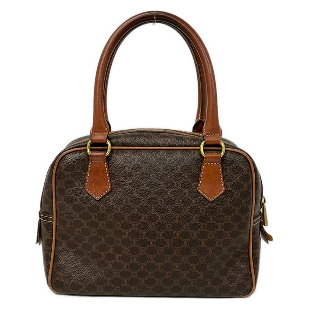Celine Handbag Macadam Brown Dark Mini Boston Leather — view 3