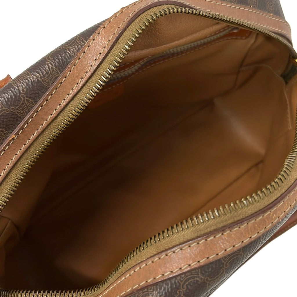 Celine Handbag Macadam Brown Dark Mini Boston Leather — view 7