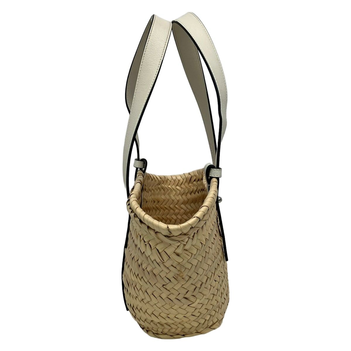Loewe Tote Basket Small Beige White Leather — view 4