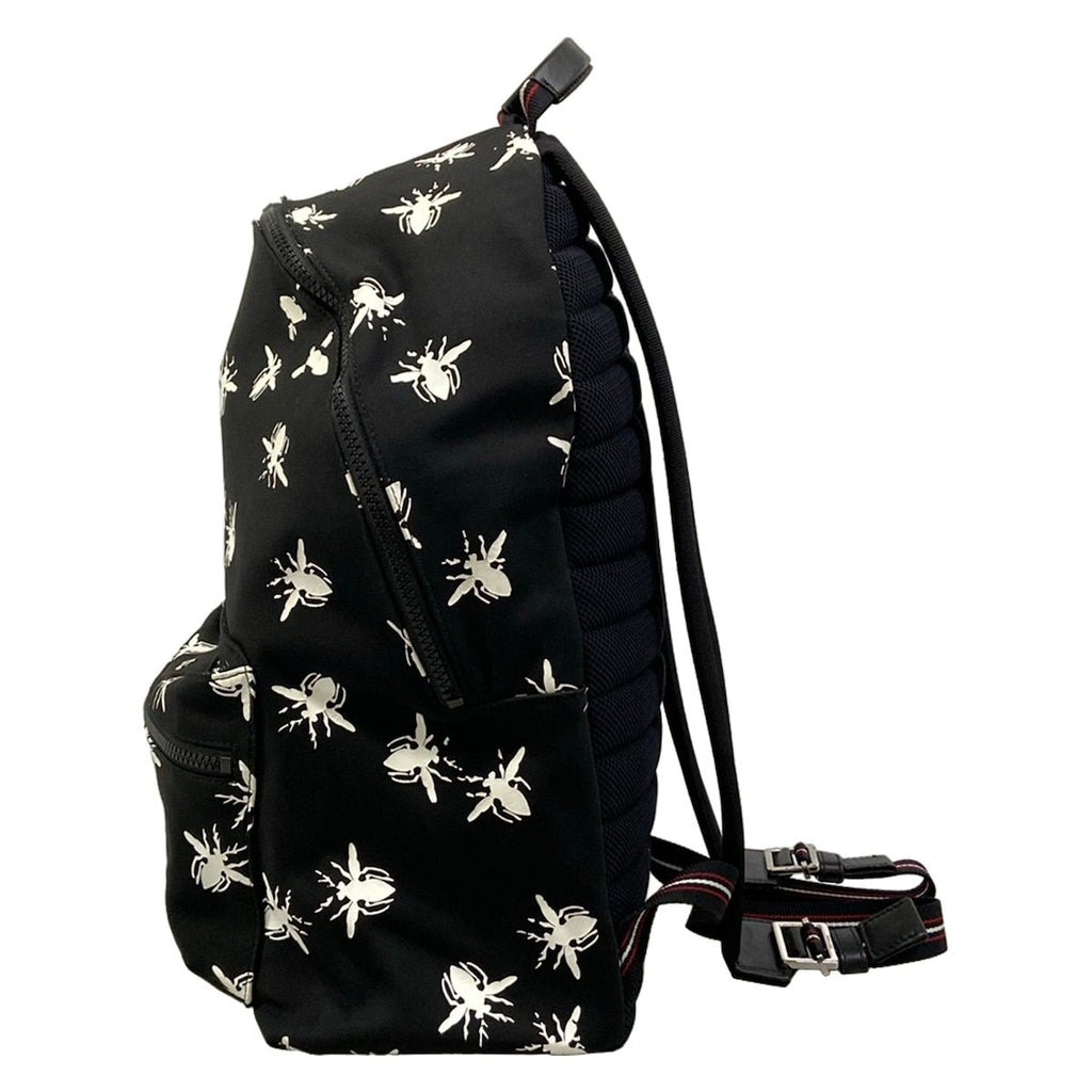 Dior Homme Backpack Black White Red Bee Leather — view 4