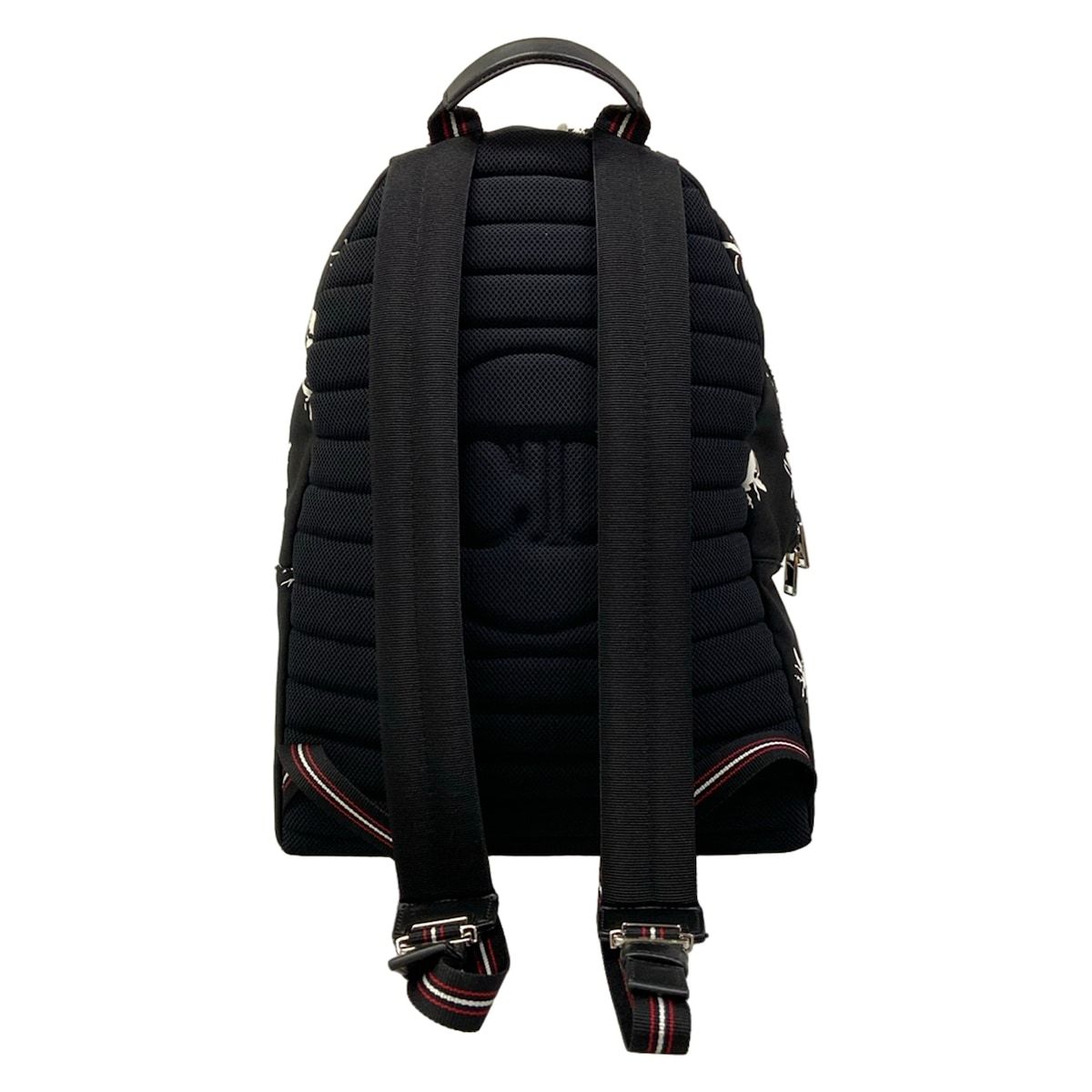 Dior Homme Backpack Black White Red Bee Leather — view 3