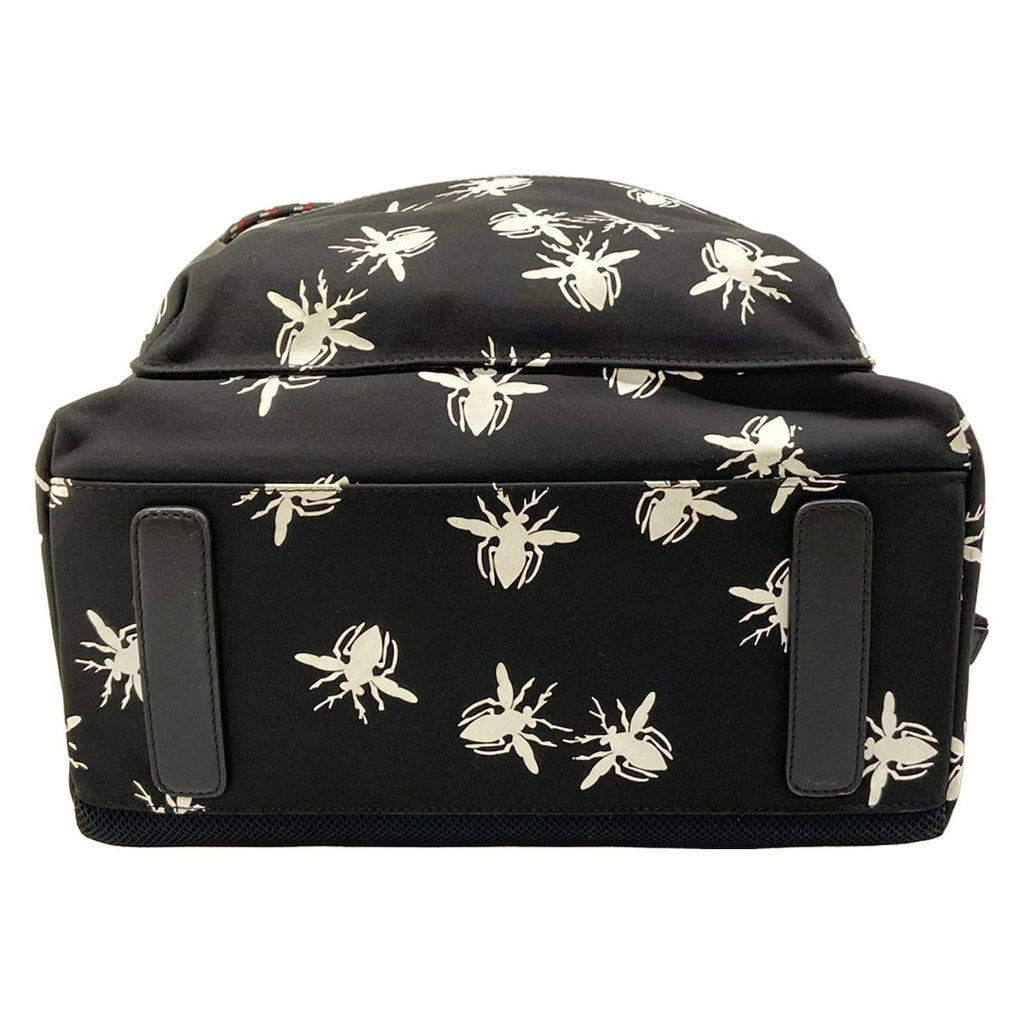 Dior Homme Backpack Black White Red Bee Leather — view 5