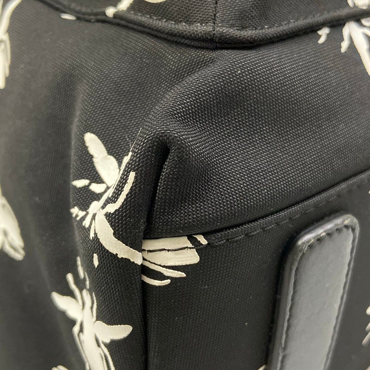 Dior Homme Backpack Black White Red Bee Leather — view 6