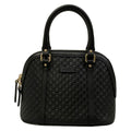 Gucci Handbag Micro Guccissima Black Leather