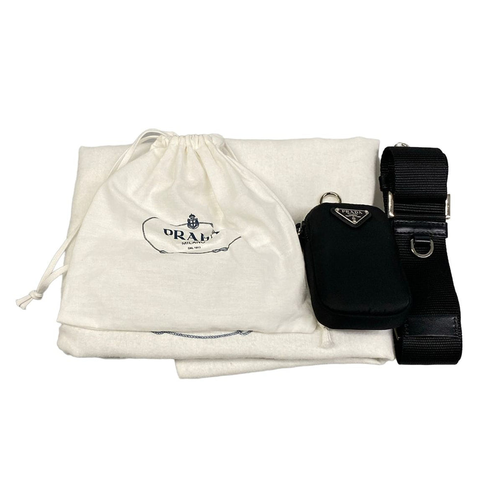 Prada Tote Padded Nylon Black Re-Nylon Leather — view 8