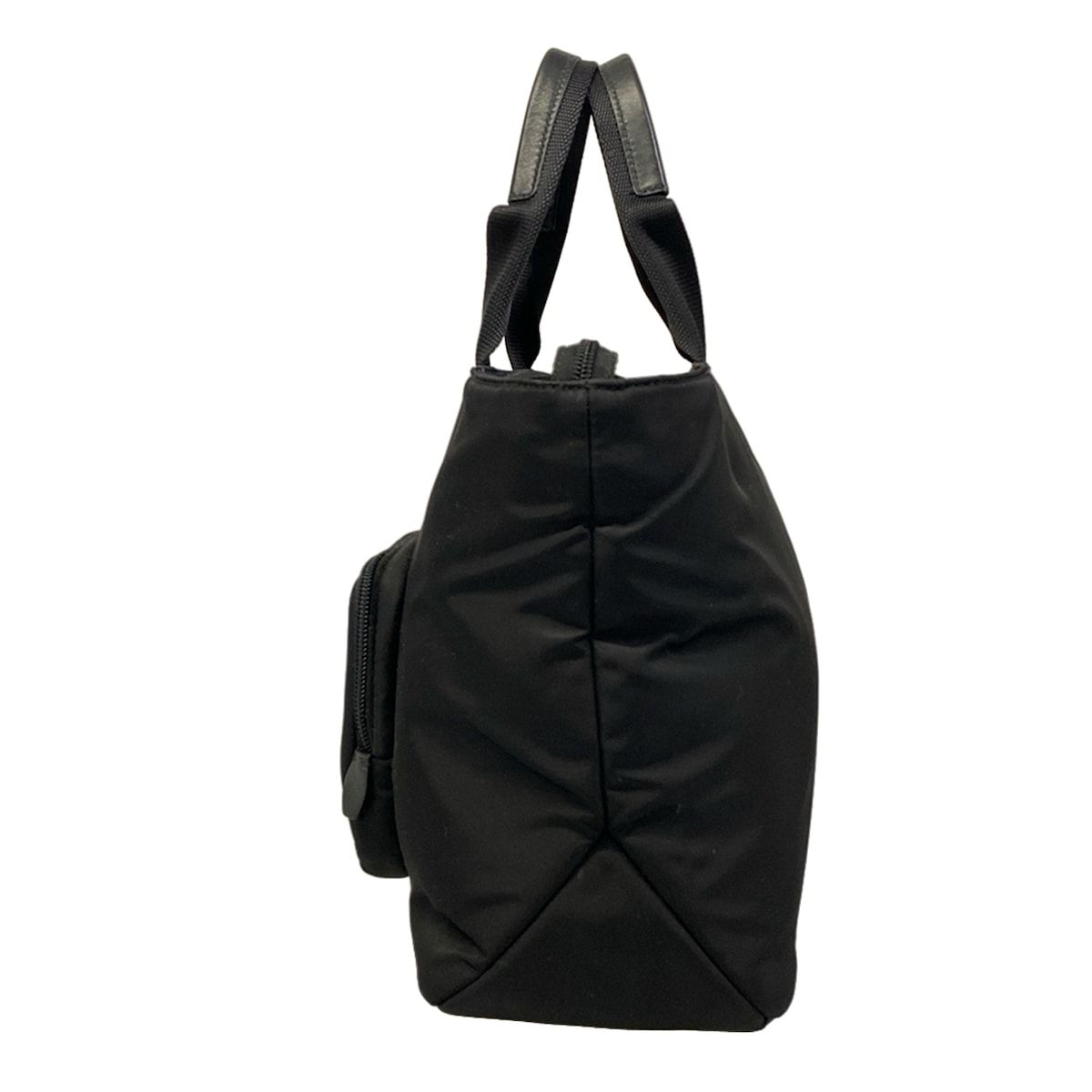 Prada Tote Padded Nylon Black Re-Nylon Leather — view 4