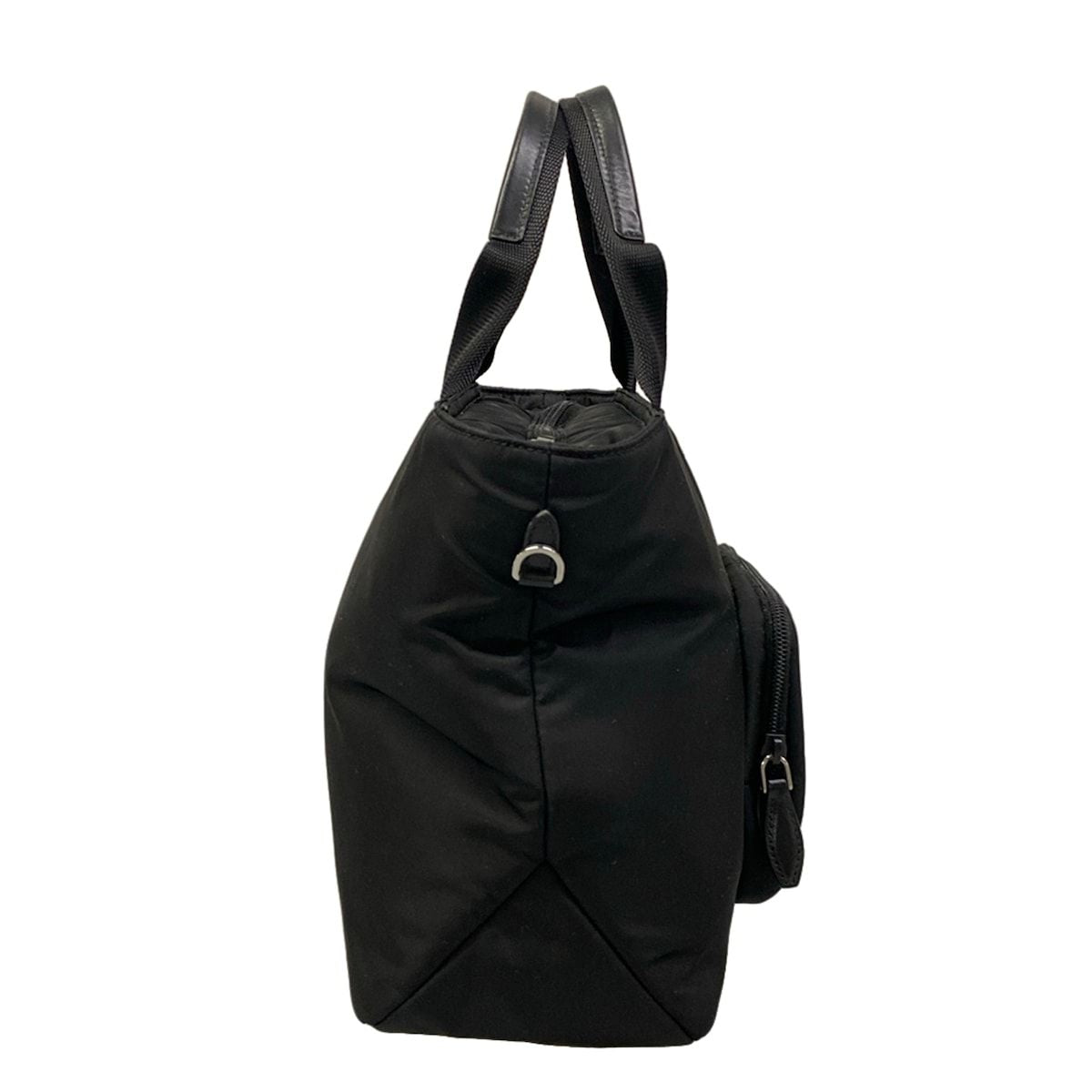 Prada Tote Padded Nylon Black Re-Nylon Leather — view 2