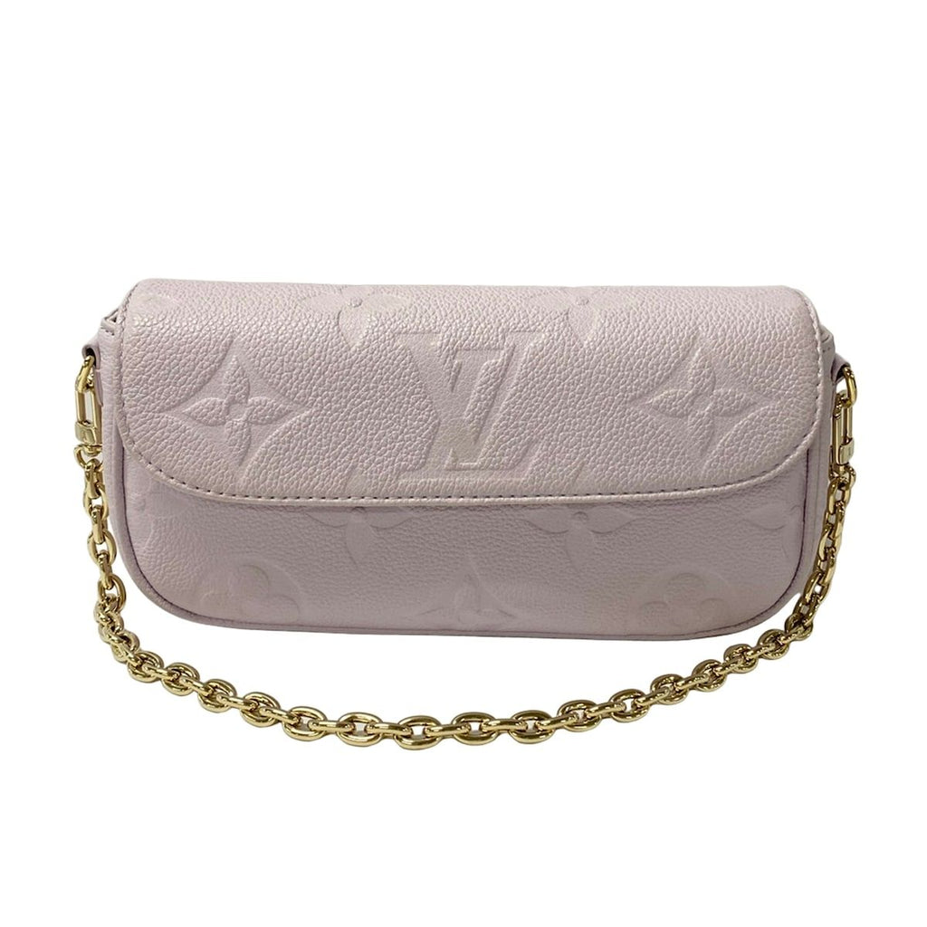 Louis Vuitton Wallet Monogram Empreinte on Chain Misty Lilac Leather Cowhide