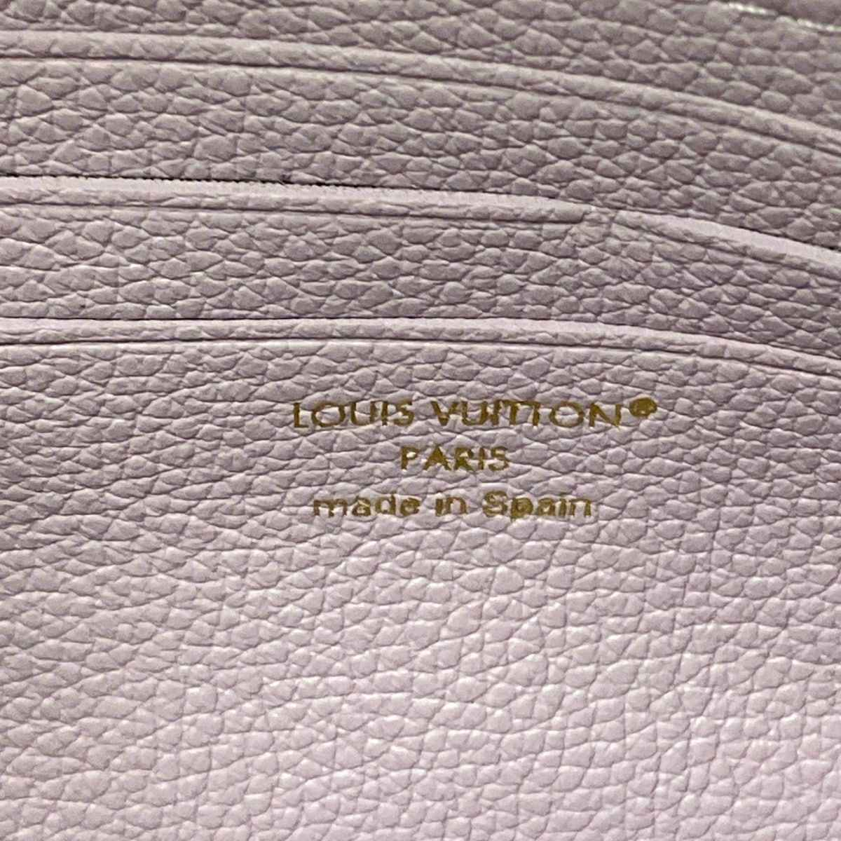 Louis Vuitton Wallet Monogram Empreinte on Chain Misty Lilac Leather Cowhide — view 5