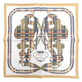 Hermes Carre 45 Brides de Gala Ceremonial Bridle Silk 100% Scarf Multi