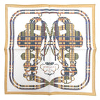 Hermes Carre 45 Brides de Gala Ceremonial Bridle Silk 100% Scarf Multi