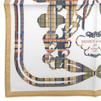 Hermes Carre 45 Brides de Gala Ceremonial Bridle Silk 100% Scarf Multi — view 4