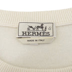 Hermes Cashmere Puzzle Floral Knit Sweater Ivory — view 6