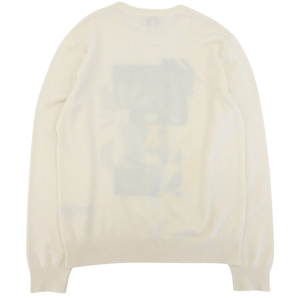 Hermes Cashmere Puzzle Floral Knit Sweater Ivory — view 2