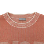 Dior Cotton Logo Summer Short Sleeve Knit Orange White XL Sweater — view 3